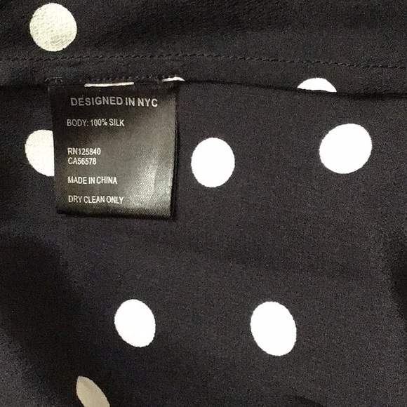 Intermix Silk Polka Dot Mini Dress Tunic Sz 0 XS - Picture 12 of 12